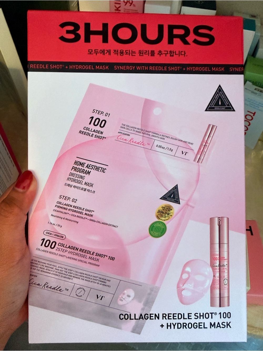 VT Cosmetics Collagen Reedle Shot 100 + Hydrogel Mask - Pink